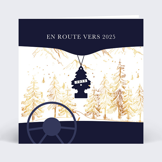 Carte de vœux entreprise Routier