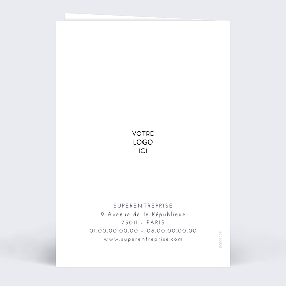 Carte de Voeux Entreprise Élégant Relief