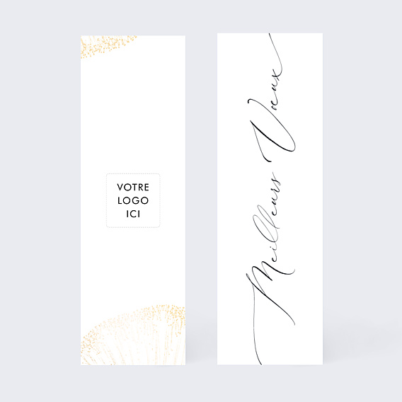 Carte de Voeux Entreprise Élégante Calligraphie