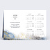 Carte de vœux entreprise Calendrier Feldspath Verso