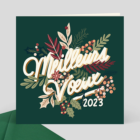 Carte de Voeux Entreprise Secours populaire x Amy Jones - Meilleurs Voeux