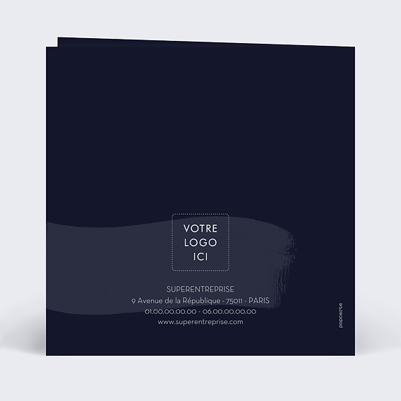 Carte de vœux entreprise Oeil Nouveau Verso