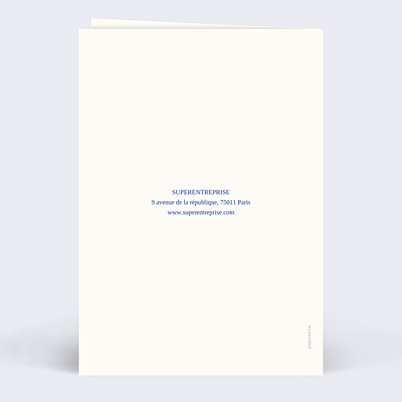 Carte de Voeux Entreprise Votre équipe en illustration néo vintage