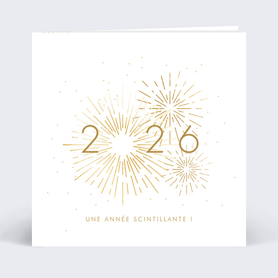 Carte de vœux entreprise Voeux festifs avec chocolat Recto