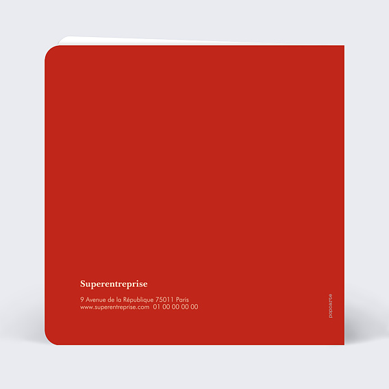 Carte de vœux entreprise Souhaits Verso