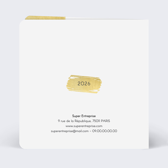 Carte de vœux entreprise Trait de Lumière Verso