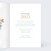 Carte de vœux entreprise Calendrier Sylvestre Intérieur Droit