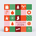 Carte de vœux entreprise Pêle-mêle de Noël