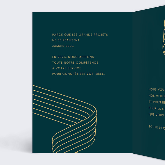 Carte de vœux entreprise Starting Blocks Intérieur Gauche