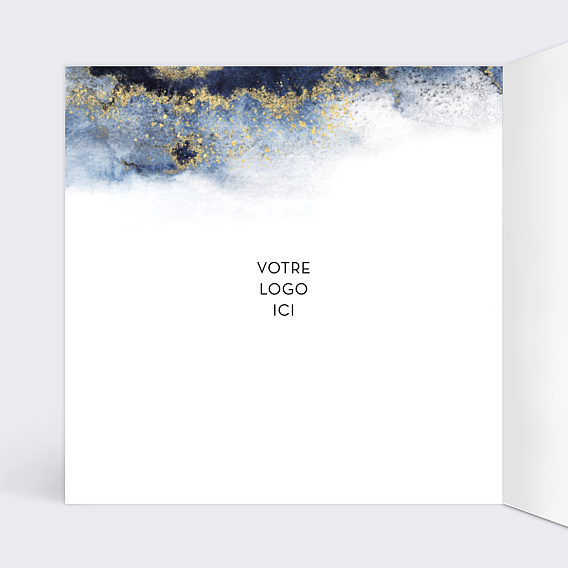 Carte de vœux entreprise Feldspath Intérieur Gauche