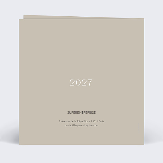Carte de Voeux Entreprise Découpe Marque-Page