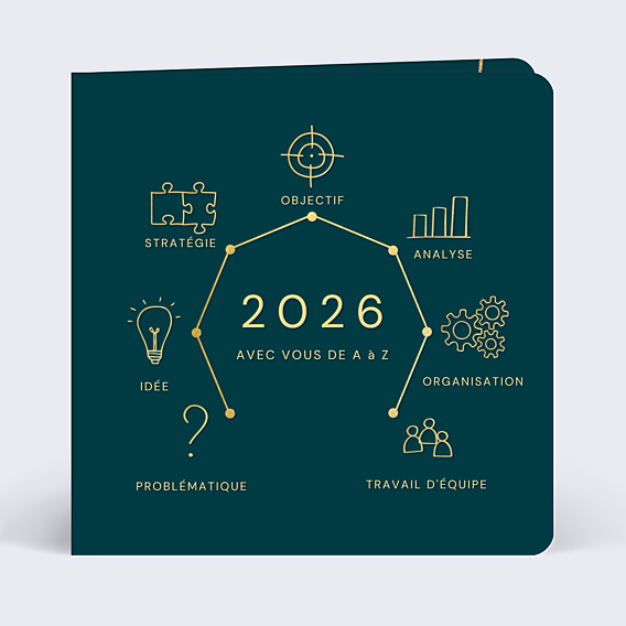 Carte de Voeux Entreprise Progression
