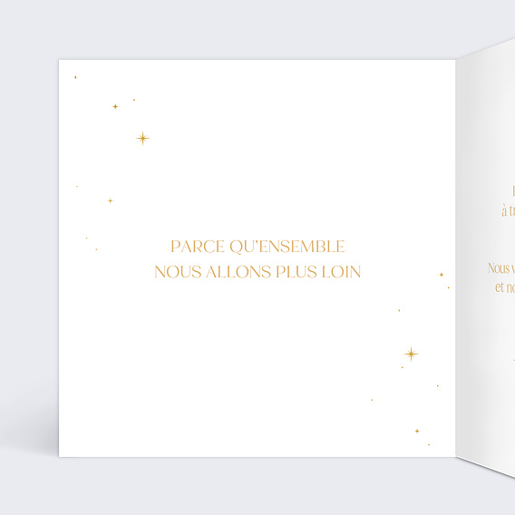 Carte de vœux entreprise Boule à neige logo Intérieur Gauche