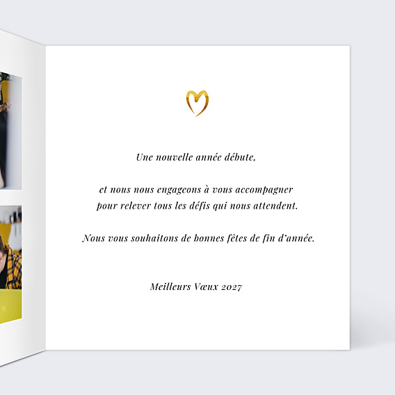 Carte de Voeux Entreprise Ligne Manuscrite
