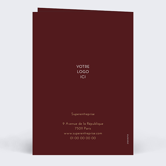 Carte de Voeux Entreprise Bandeau Branchage