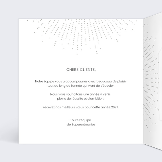 Carte de Voeux Entreprise Explosion logo avec graines