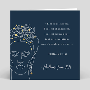 Carte de Vœux Entreprise Citation Frida Kahlo