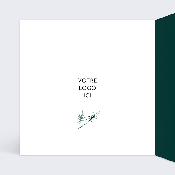 Carte de vœux entreprise Etoile de Noël Intérieur Gauche