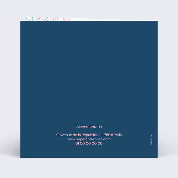 Carte de vœux entreprise Féérie Verso