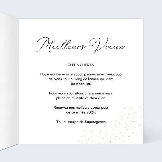 Carte de vœux entreprise Immobilier Intérieur Droit