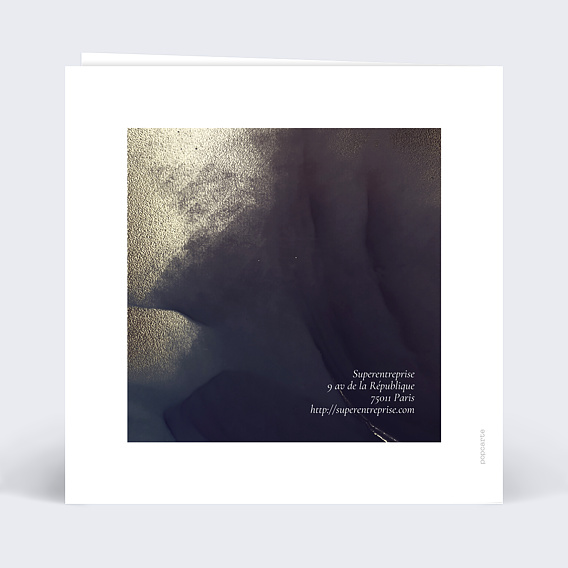 Carte de vœux entreprise Onyx Verso