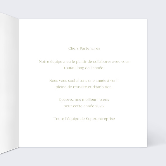 Carte de Voeux Entreprise Etiquette carré