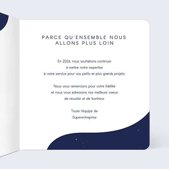 Carte de Voeux Entreprise Réussite