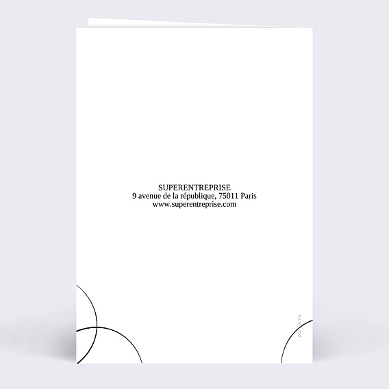 Carte de Voeux Entreprise Grande Année
