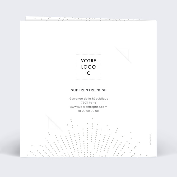 Carte de Voeux Entreprise Explosion Logo avec chocolat