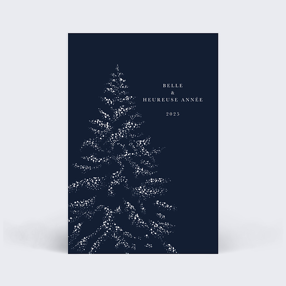 Carte de vœux entreprise Sous la Neige