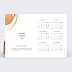 Carte de vœux entreprise Calendrier coup de pinceau Verso