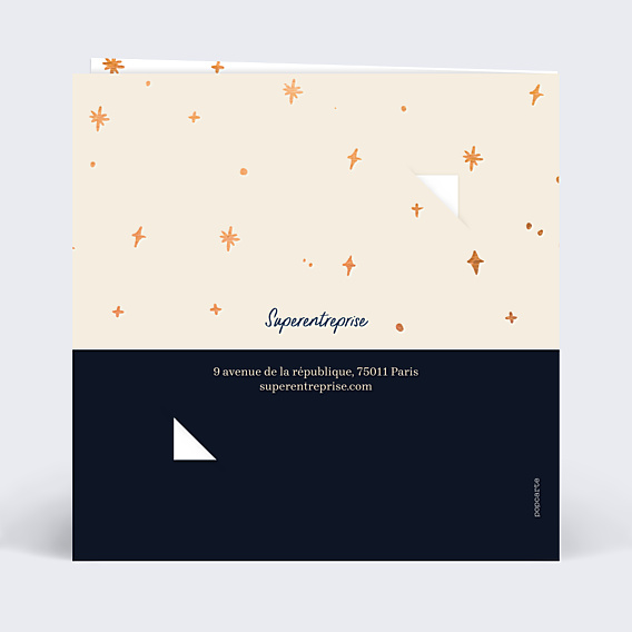Carte de Voeux Entreprise Panier chocolat