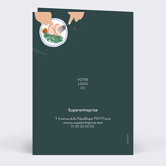 Carte de Voeux Entreprise Repas