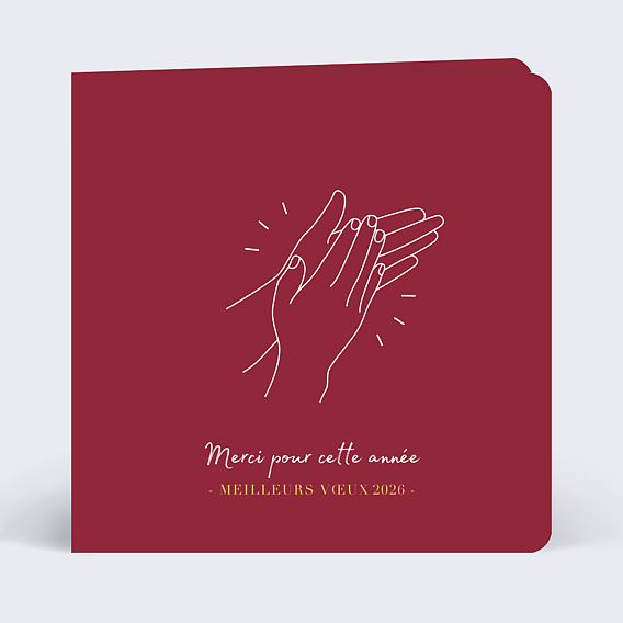 Carte de vœux entreprise Bravo Recto