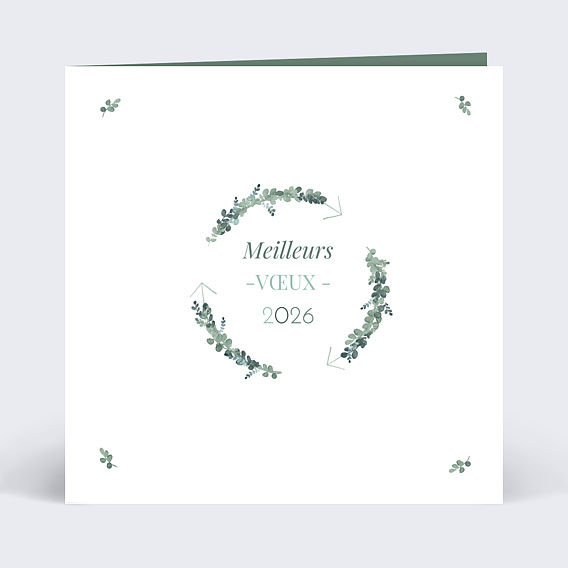 Carte de vœux entreprise Nature Recto