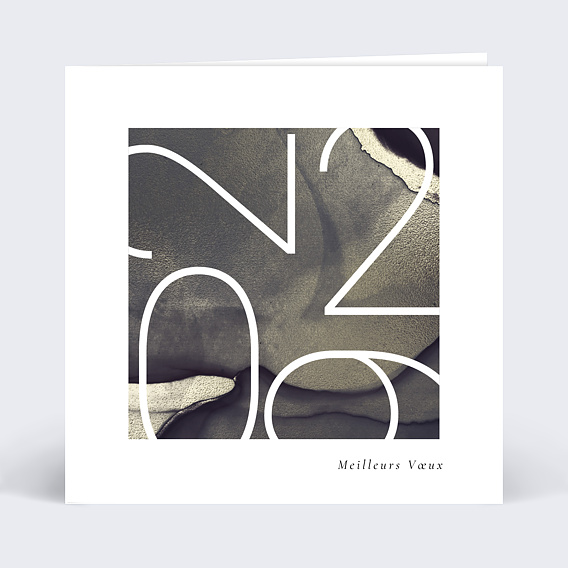 Carte de vœux entreprise Onyx Recto