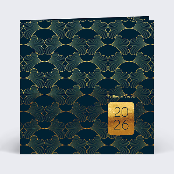 Carte de vœux entreprise Pagne Recto