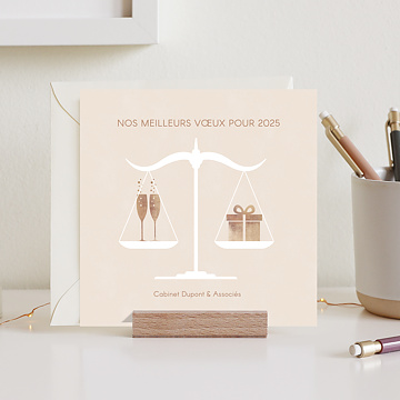 Carte de Vux Entreprise Balance chic 