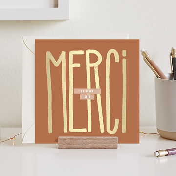 Carte de Vux Entreprise Grand Merci