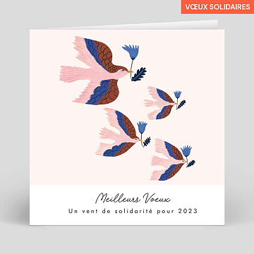 Carte de Voeux Entreprise Secours populaire x Virginie Cognet - Colombes