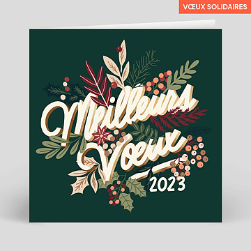 Carte de Voeux Entreprise Secours populaire x Amy Jones - Meilleurs Voeux