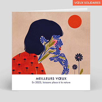 Carte de Voeux Entreprise Secours populaire x Lisa Masse - Nature