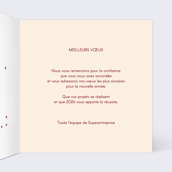 Carte de vœux entreprise Pêle-mêle de Noël Intérieur Droit