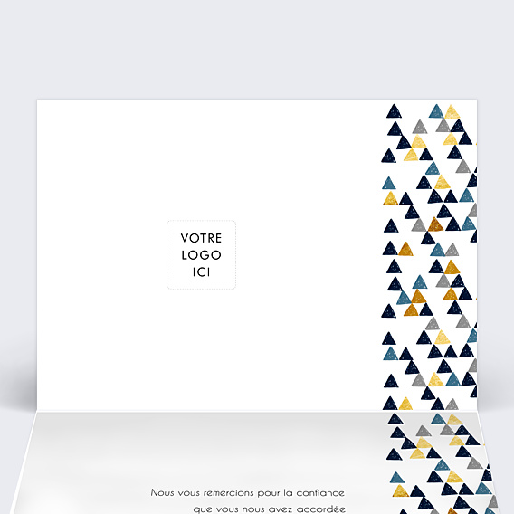 Carte de Voeux Entreprise Calendrier Petits Triangles