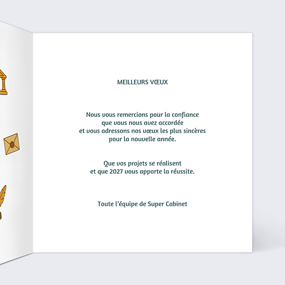 Carte de Voeux Entreprise Équipe d’avocat