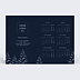 Carte de vœux entreprise Calendrier Sous la Neige Verso
