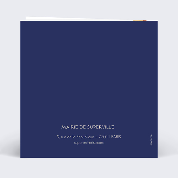 Carte de vœux entreprise Ronde Humaine Verso