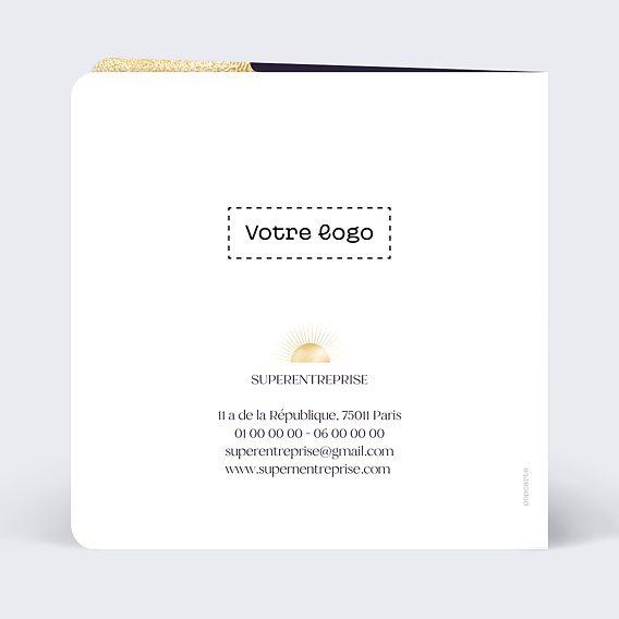 Carte de vœux entreprise À Venir Verso