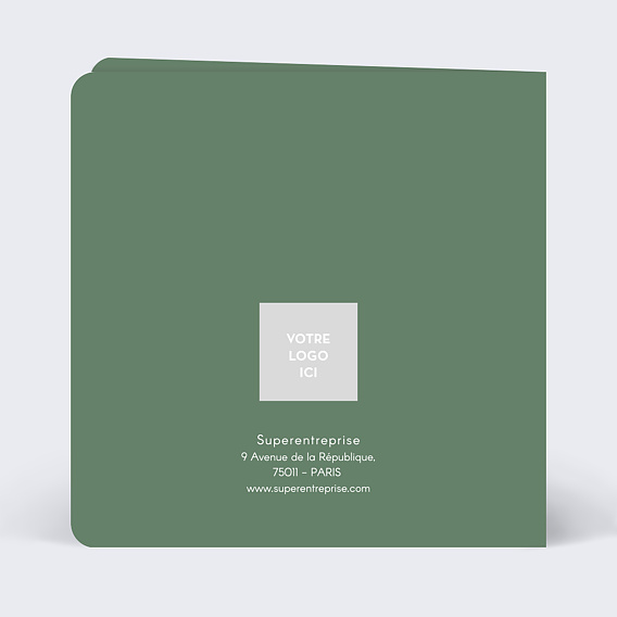 Carte de vœux entreprise Année plus Verte Verso