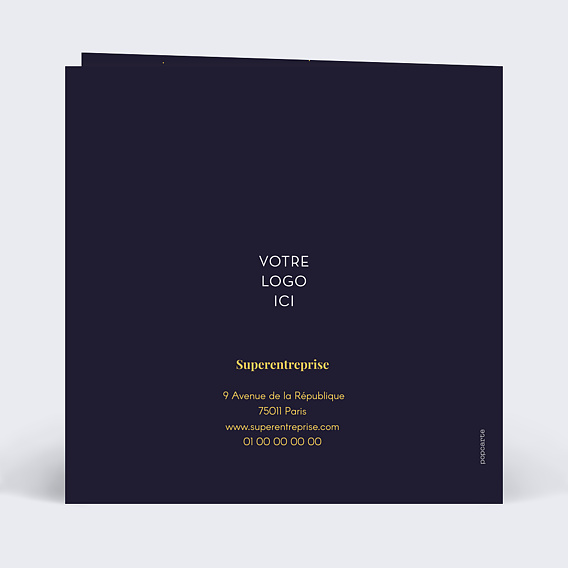 Carte de vœux entreprise Camionneur Verso